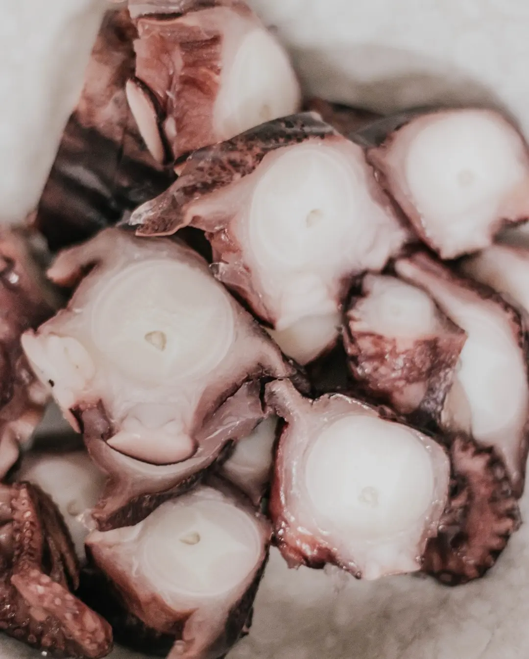 Pulpo cocido troceado